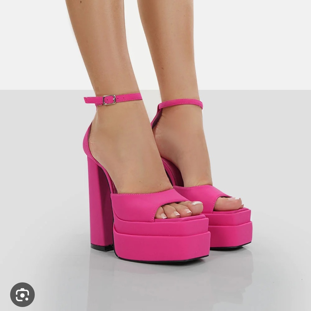ASOS Pink Platform Heels